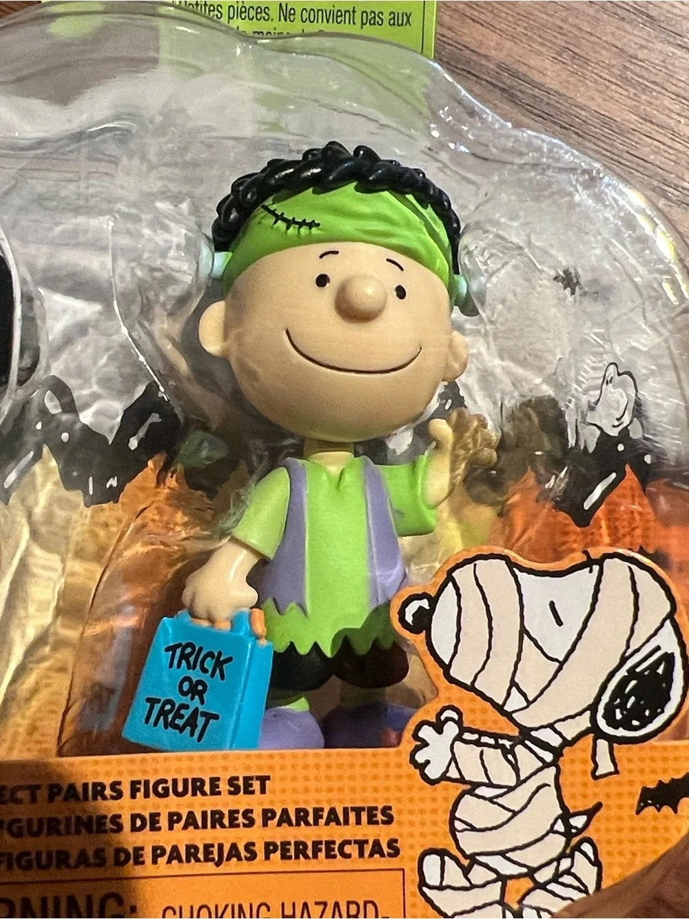 Peanuts Halloween Costume Figures - Green, Snoopy & Franklin